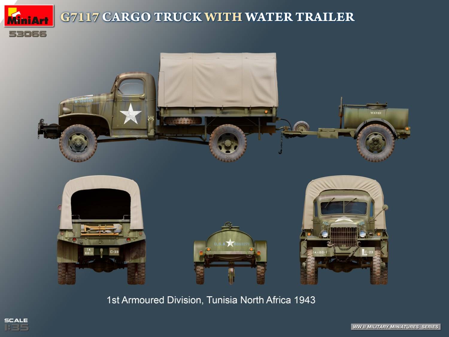 G7117 CARGO TRUCK WITH WATER TRAILER – Image 29