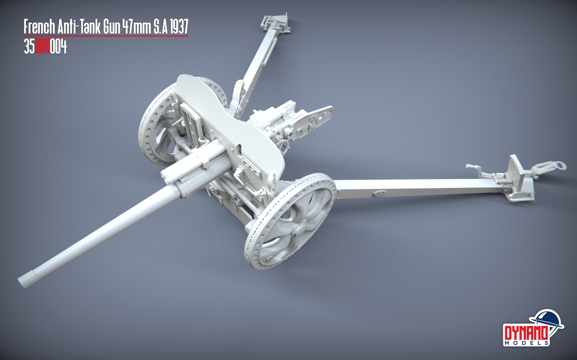 French Anti-Tank Gun 47mm S.A 37 Premium Edition – Image 6