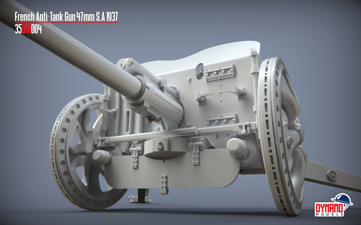 French Anti-Tank Gun 47mm S.A 37 Premium Edition – Image 7