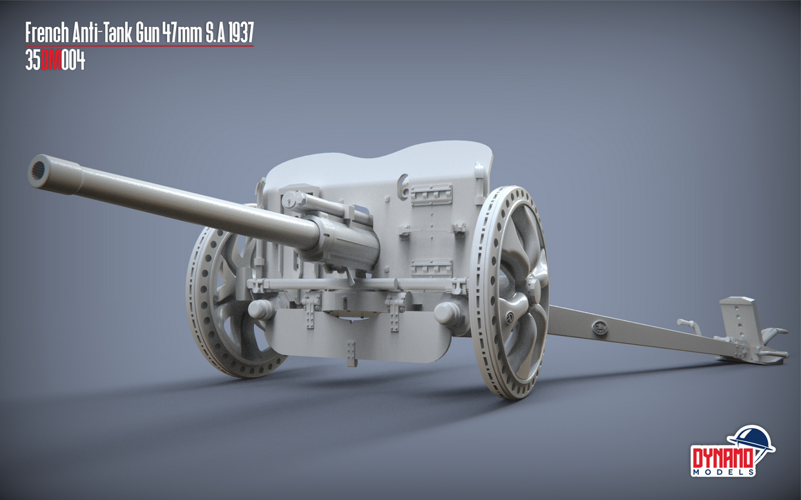 French Anti-Tank Gun 47mm S.A 37 Premium Edition – Image 8