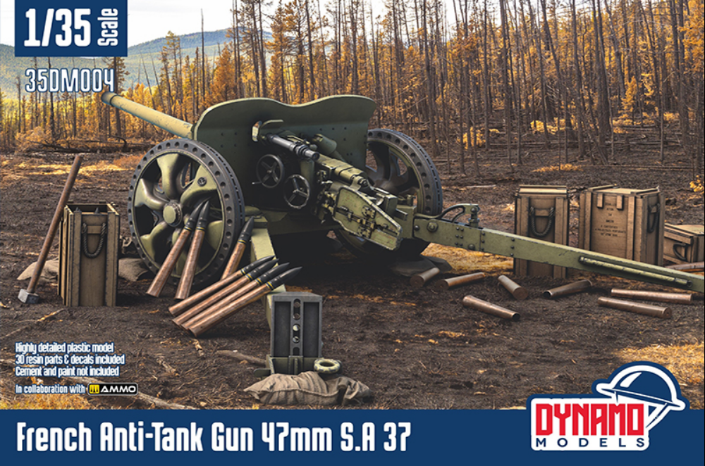 French Anti-Tank Gun 47mm S.A 37