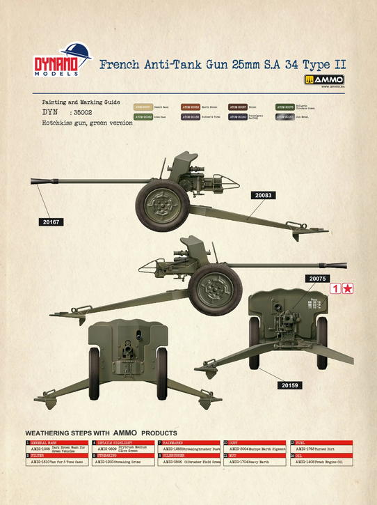French Anti-Tank Gun 25mm S.A 34 Type II “Deluxe edition” – Image 15