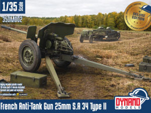 French Anti-Tank Gun 25mm S.A 34 Type II “Deluxe edition”