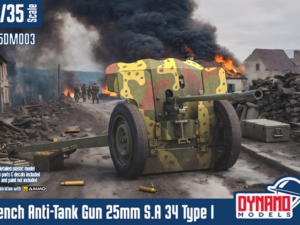 French Anti-Tank Gun 25mm S.A 34 Type I