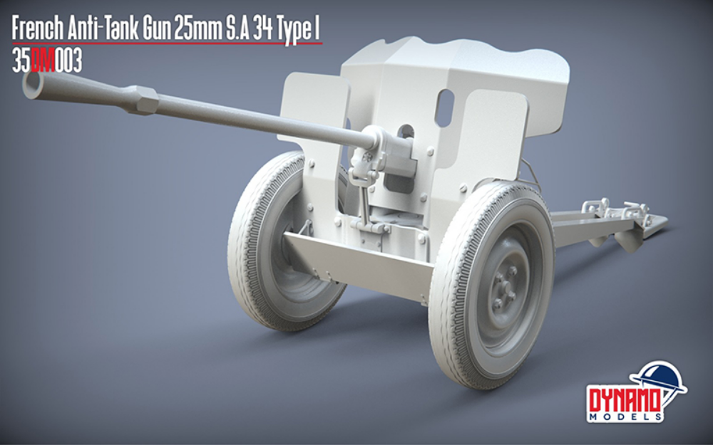 French Anti-Tank Gun 25mm S.A 34 Type I Premium Edition – Image 2