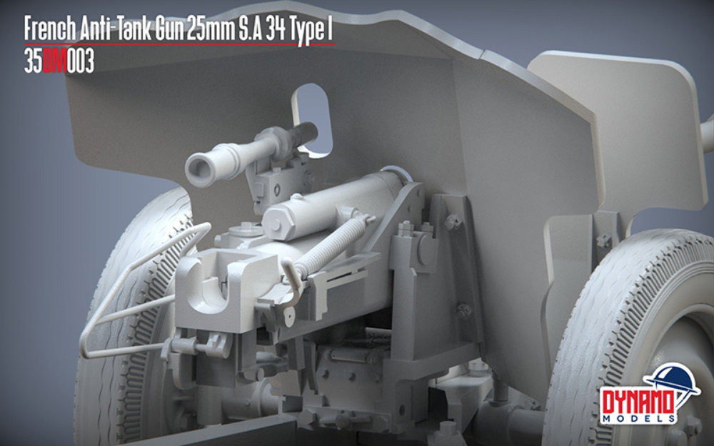 French Anti-Tank Gun 25mm S.A 34 Type I Premium Edition – Image 4