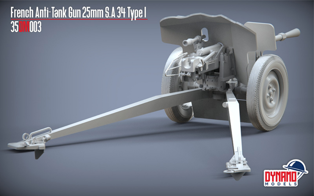 French Anti-Tank Gun 25mm S.A 34 Type I Premium Edition – Image 5
