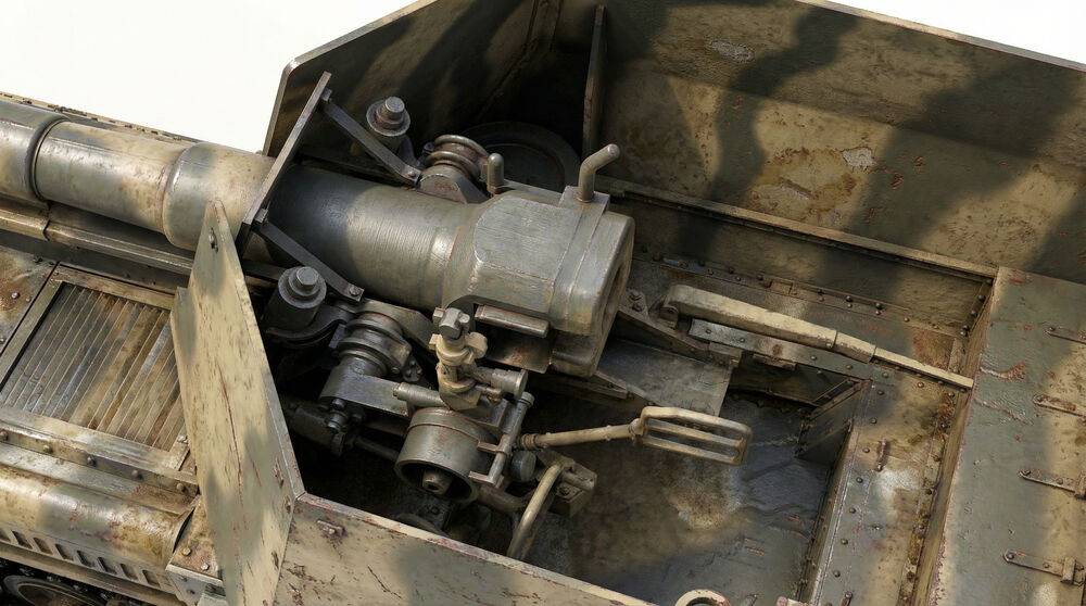 15 cm sFH 13/1 (Sf)auf Gw Lrs.(f )Sd.Kfz.135/1 with German 50 Ton Type SSy45 Flatcar Schwerer Platformwagen – Image 7