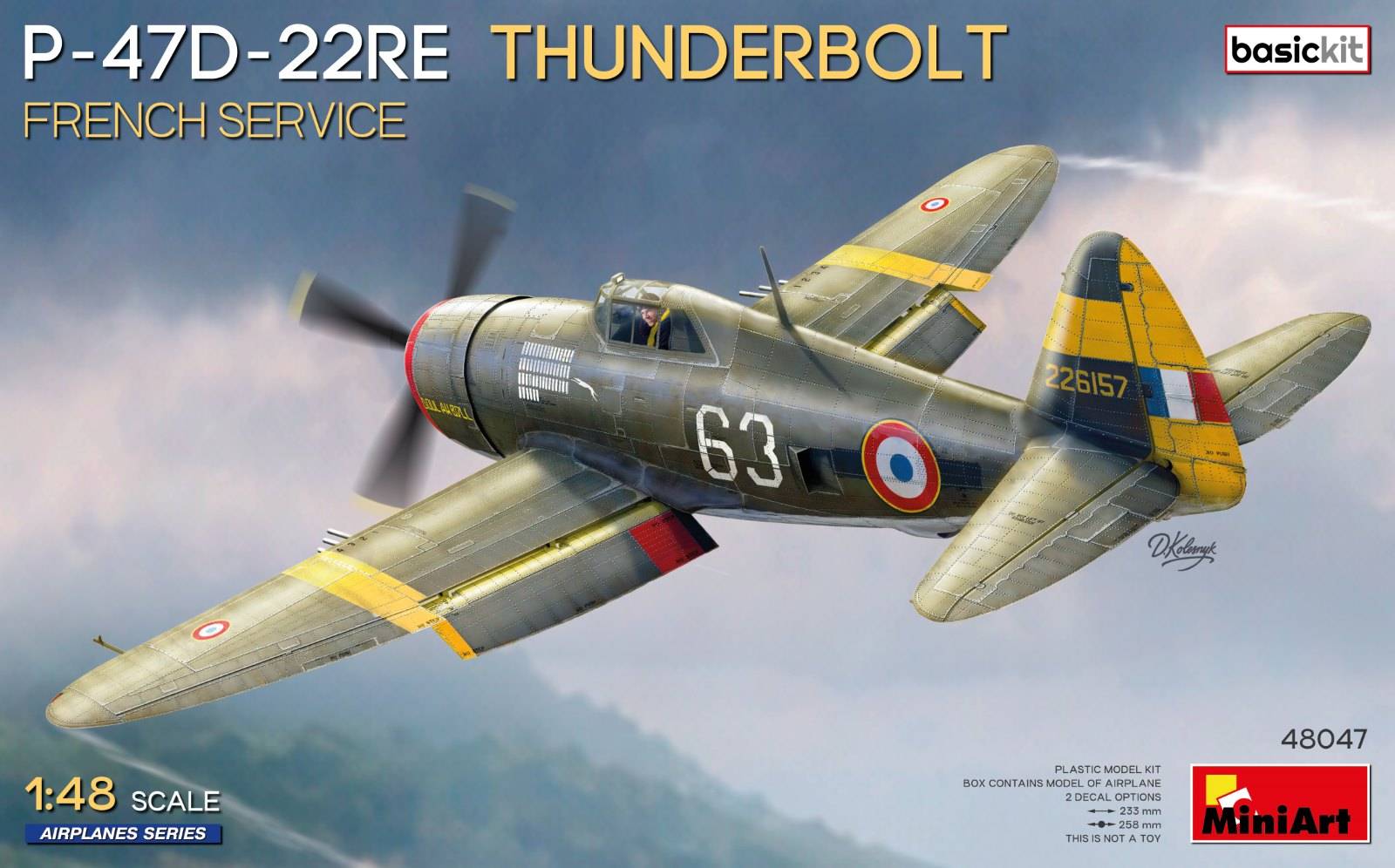 P-47D-22RE THUNDERBOLT FRENCH SERVICE BASIC KIT