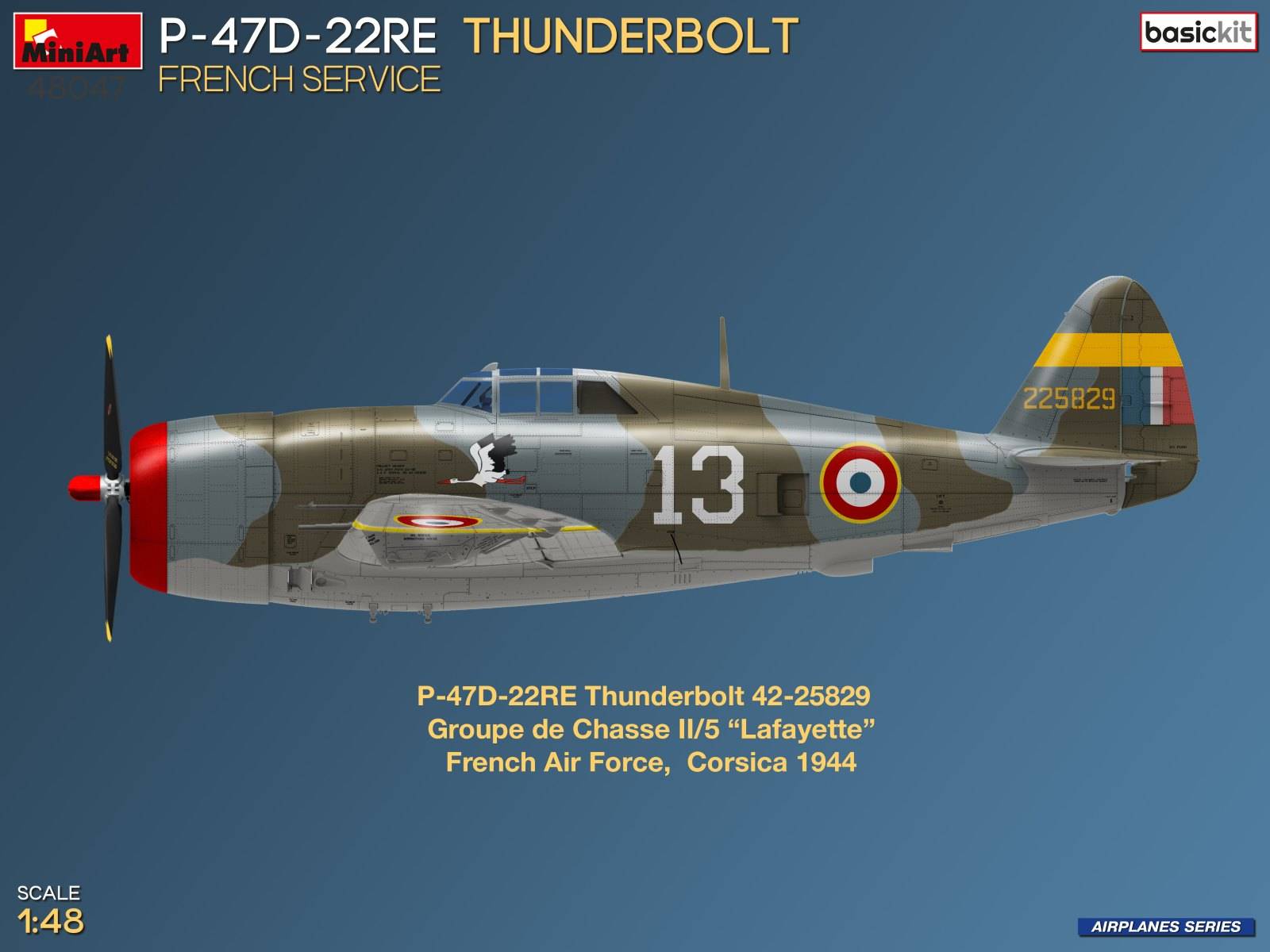 P-47D-22RE THUNDERBOLT FRENCH SERVICE BASIC KIT – Image 4