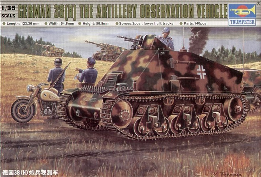 German Hotchkiss H-38 Artillery Observation Vehicle