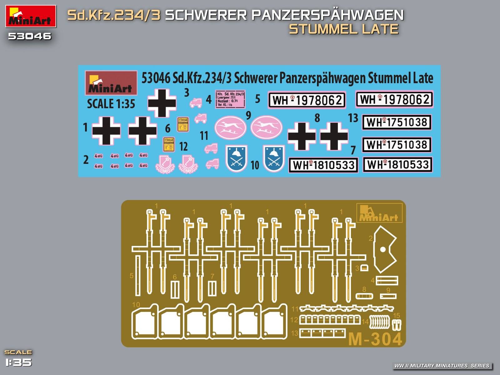 Sd.Kfz.234/3 SCHWERER PANZERSPÄHWAGEN. STUMMEL LATE – Image 6