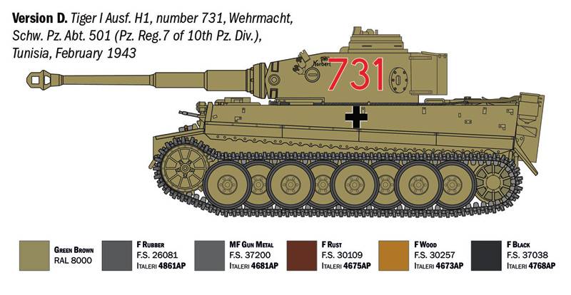 Sd.Kfz.181 Panzerkampfwagen VI Tiger I Ausf.E (tp) Early Production – Image 7