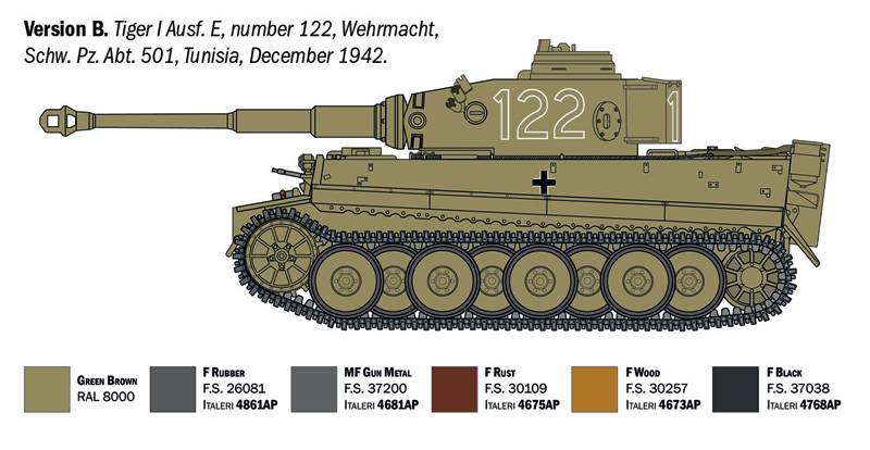 Sd.Kfz.181 Panzerkampfwagen VI Tiger I Ausf.E (tp) Early Production – Image 9