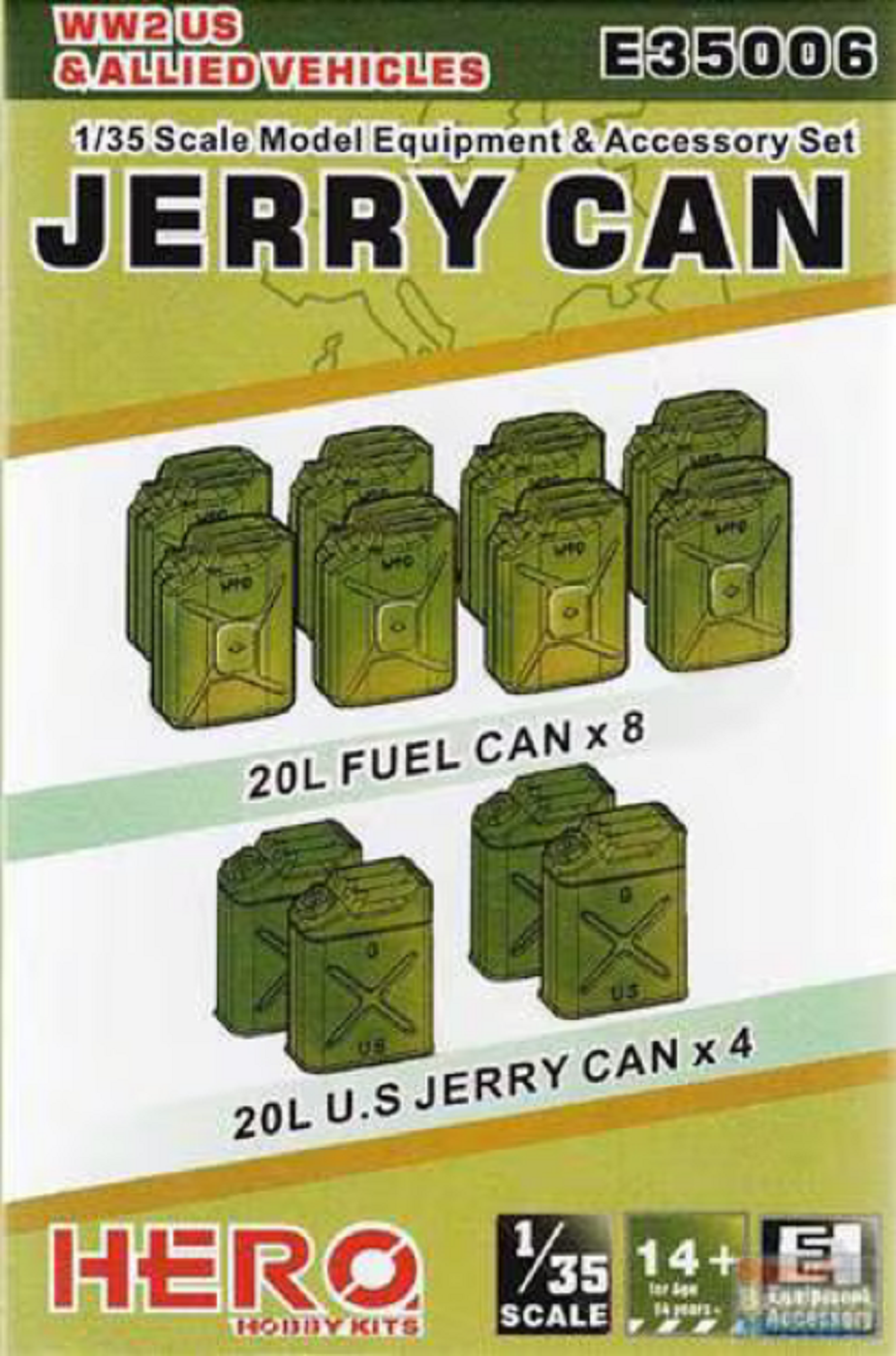 WWII US & Allied vehicles Jerry Can