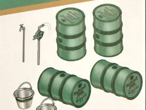 WWII German Fuel Drum Set