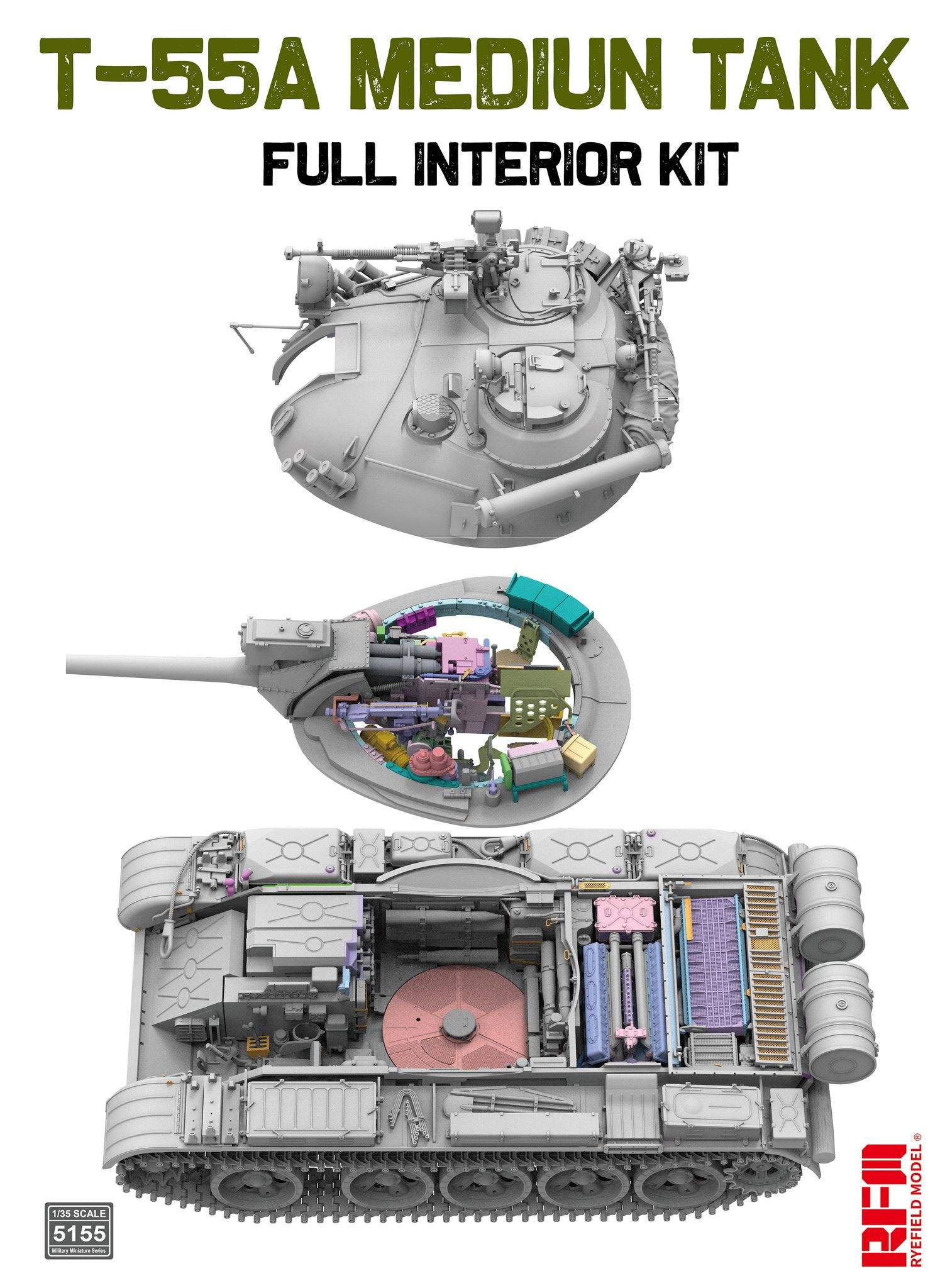 T-55A Medium Tank Full Interior Kit – Image 10
