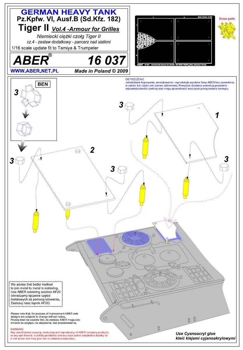 Tiger II Henshel- Vol.4- Armour for grilles – Image 3