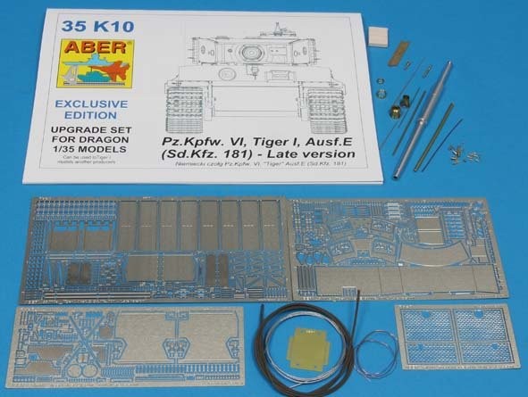 Kit amelioration Pzkpfw VI Tigre I Ausf E Sdkfz 181 Late Version German Heavy Tank
