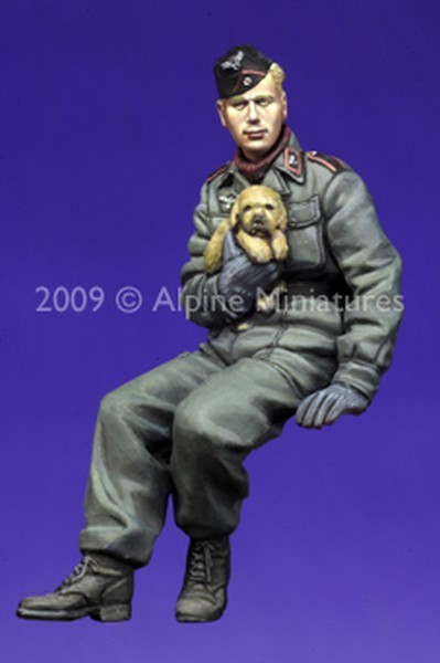 German Panzer Crew with Puppy – Image 2