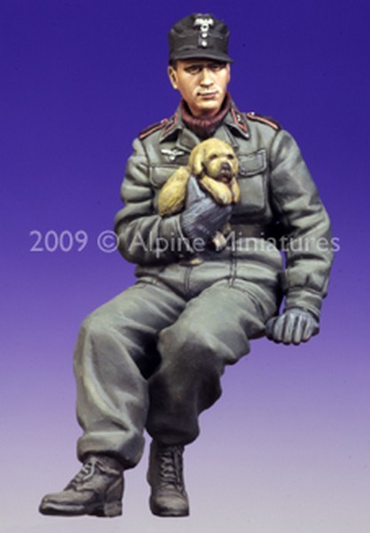 German Panzer Crew with Puppy – Image 3