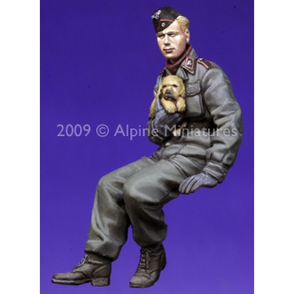 German Panzer Crew with Puppy – Image 5