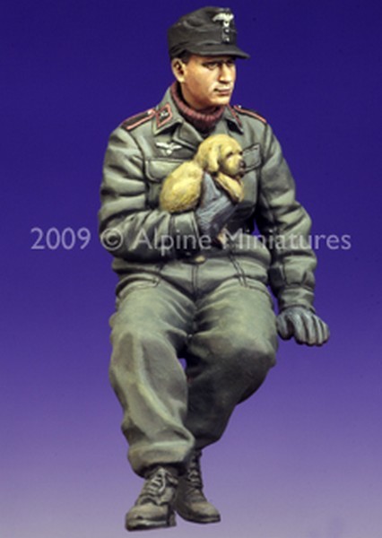 German Panzer Crew with Puppy – Image 7