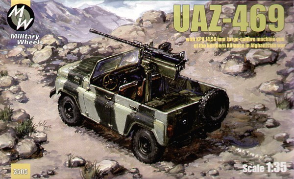 UAZ-469 with 14.5 mm KPV Machine Gun Northern alliance