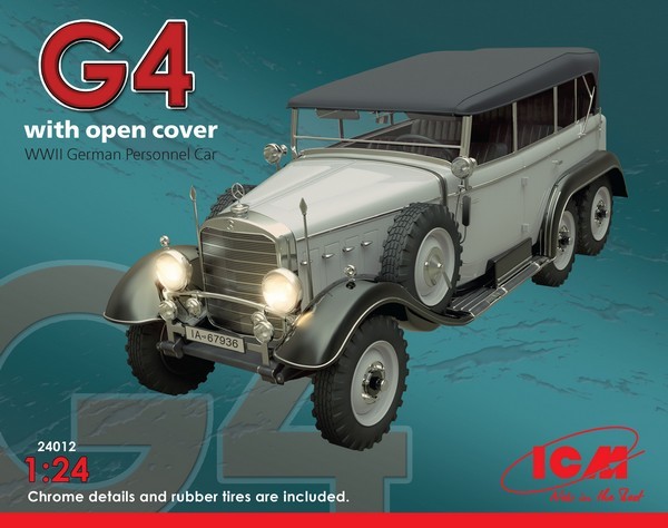 G4 with open cover WWII German Personnel Car