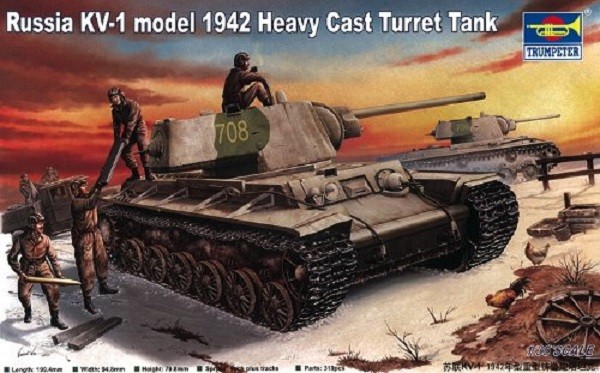 Russia KV1 Model 1942 Heavy Cast Turret Tank