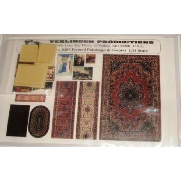 FRAMED PAINTINGS AND CARPETS
