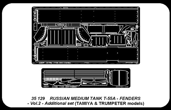 gardes boue pour Russian medium tank T-55A - vol. 2 - additional set – Image 4