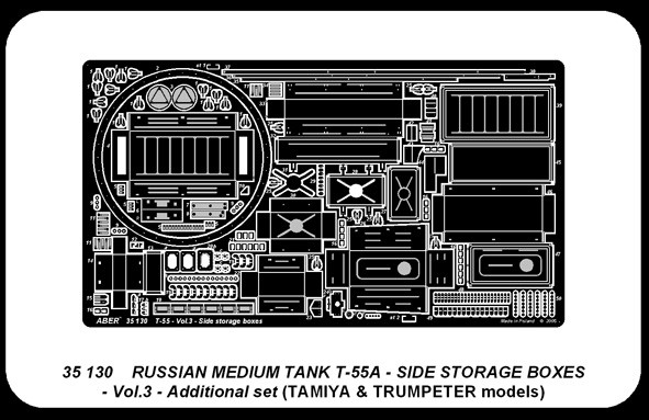 Caisses de rangement lateraux pour T-55A Russian medium tank – Image 3