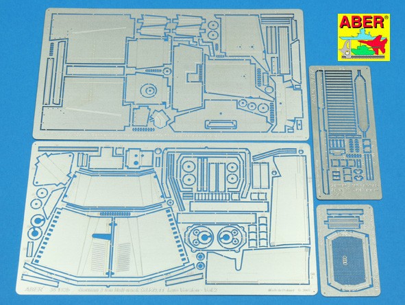 German 3 ton Half-track Sd.Kfz.11 - late version vol.2 additional set ailes et revetement moteur