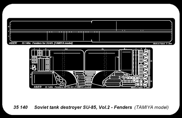Soviet tank destroyer SU-85 - vol. 2 - additional set - ailes – Image 4