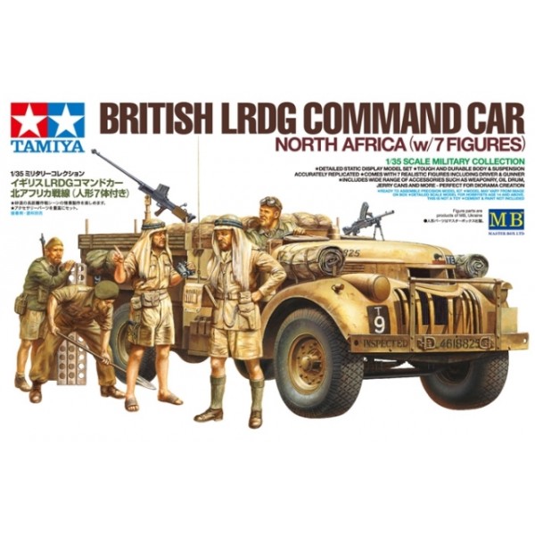 British LRDG Command Car "North African" w/ 7 Figures