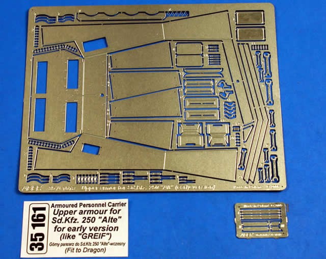 Blindage superieur pour Sd.Kfz. 250 ''Alte'' (for early version like ''Greif'')
