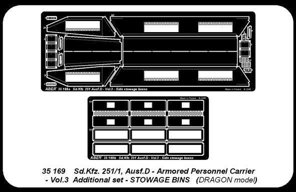 Armoured personnel carrier Sd.Kfz. 251/1 Ausf. D - vol. 3 additional set bacs de rangement – Image 4