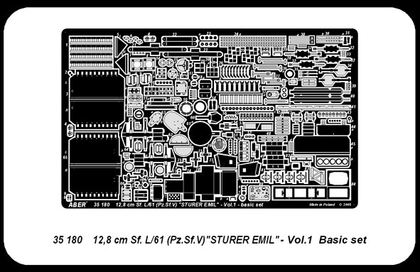 German tank destroyer 12,8 cm Sf. L/61 (Pz.Sf.V) ''Sturer Emil'' - vol.1 - basic set – Image 4