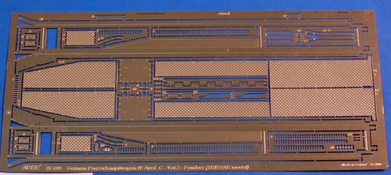 Fenders pour Pzkpfw IV Ausf C German Medium Tank