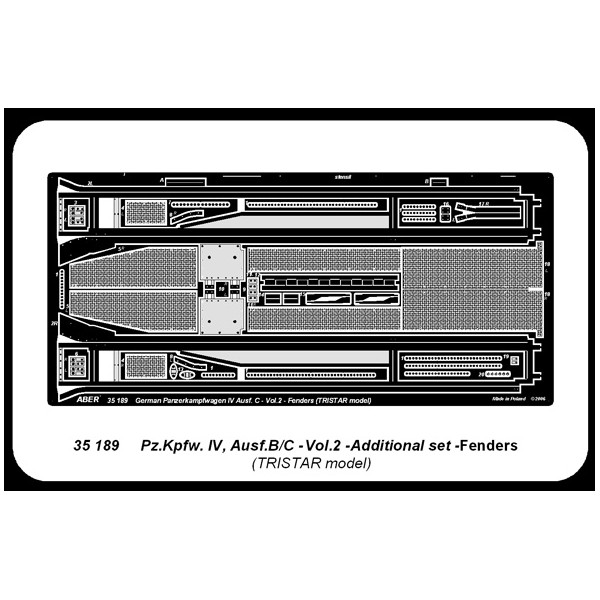 Fenders pour Pzkpfw IV Ausf C German Medium Tank – Image 3