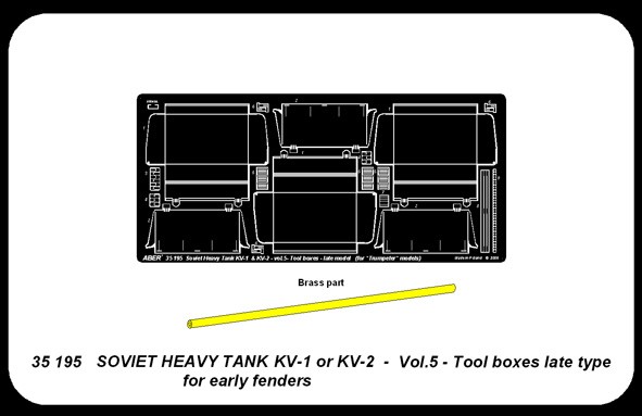 Soviet heavy tank KV-1 ou KV-2 Caisses a outils late type – Image 3