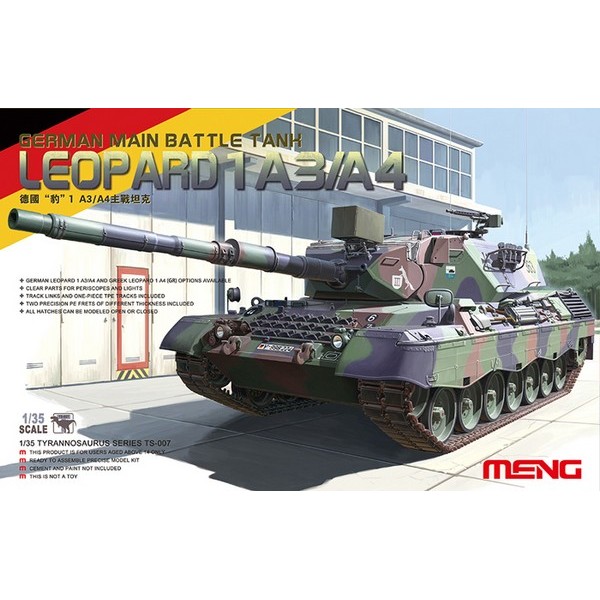 GERMAN MAIN BATTLE TANK LEOPARD 1 A3/A4