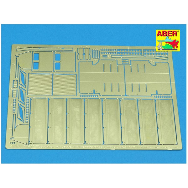 Garde boue et couvre echappement pour Tiger I (for early model in Africa)