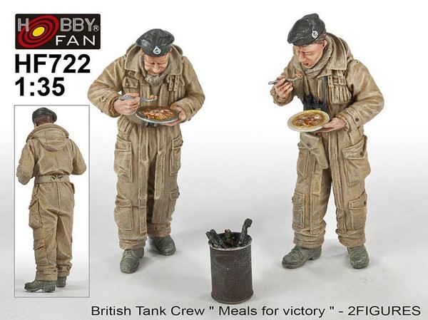 Bristish Tank Crew "Meal for Vectory" -2 figs