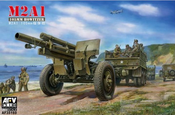 Obusier américain M2A1 de 105 mm et chariot M2