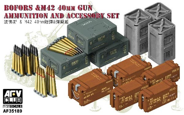 Bofors and M42 40mm Gun Ammo and Accessory Set