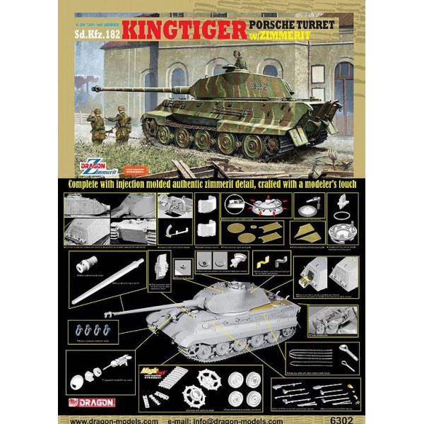 King Tiger Porsche Turret w/ZIMMERIT – Image 3