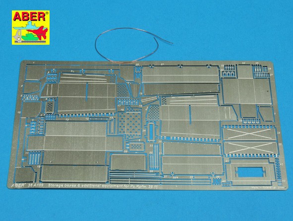Storage boxes and additional equipment for german tank Pz.Kpfw. 38 (t)
