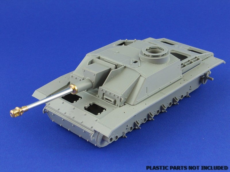 German StuK.40 L/48 7,5cm barrel with early model muzzle brake for StuG.III Ausf.F/8 and StuG.III Ausf.G early – Image 3